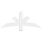 Ekena Millwork Alberta Architectural Grade PVC Gable Bracket, 48"W x 20"H x 4"D x 4"F, 10/12 Pitch GBP048X20X0404ALB00 - alternate 2